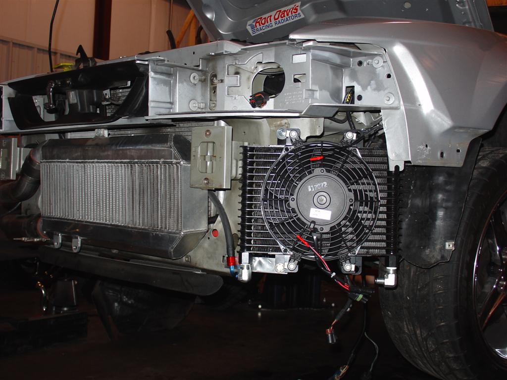 Cooler mounting under car transmission Installing A